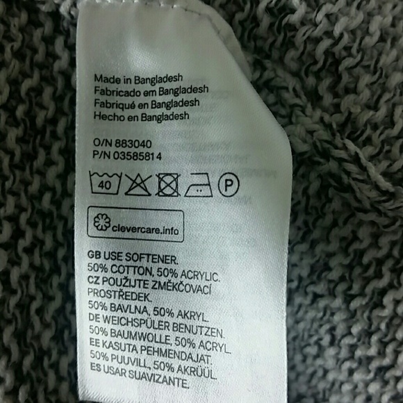 BASIC l Waterfall Gray Tweed Cardigan Sweater E1 - Picture 6 of 7